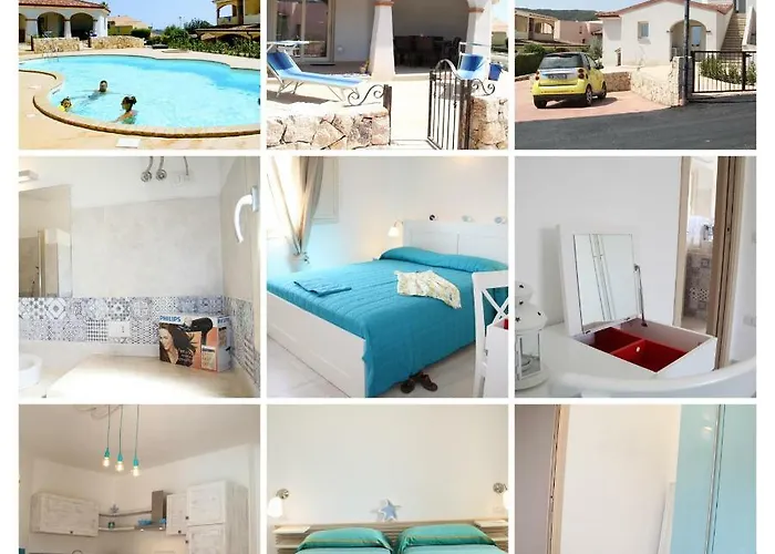 Turquoise & Wood Stylish House 23 布多尼